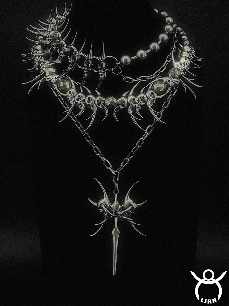Men Accessories Neck Chain - 2025 Yeni Punk Kolye Gümüş Renk